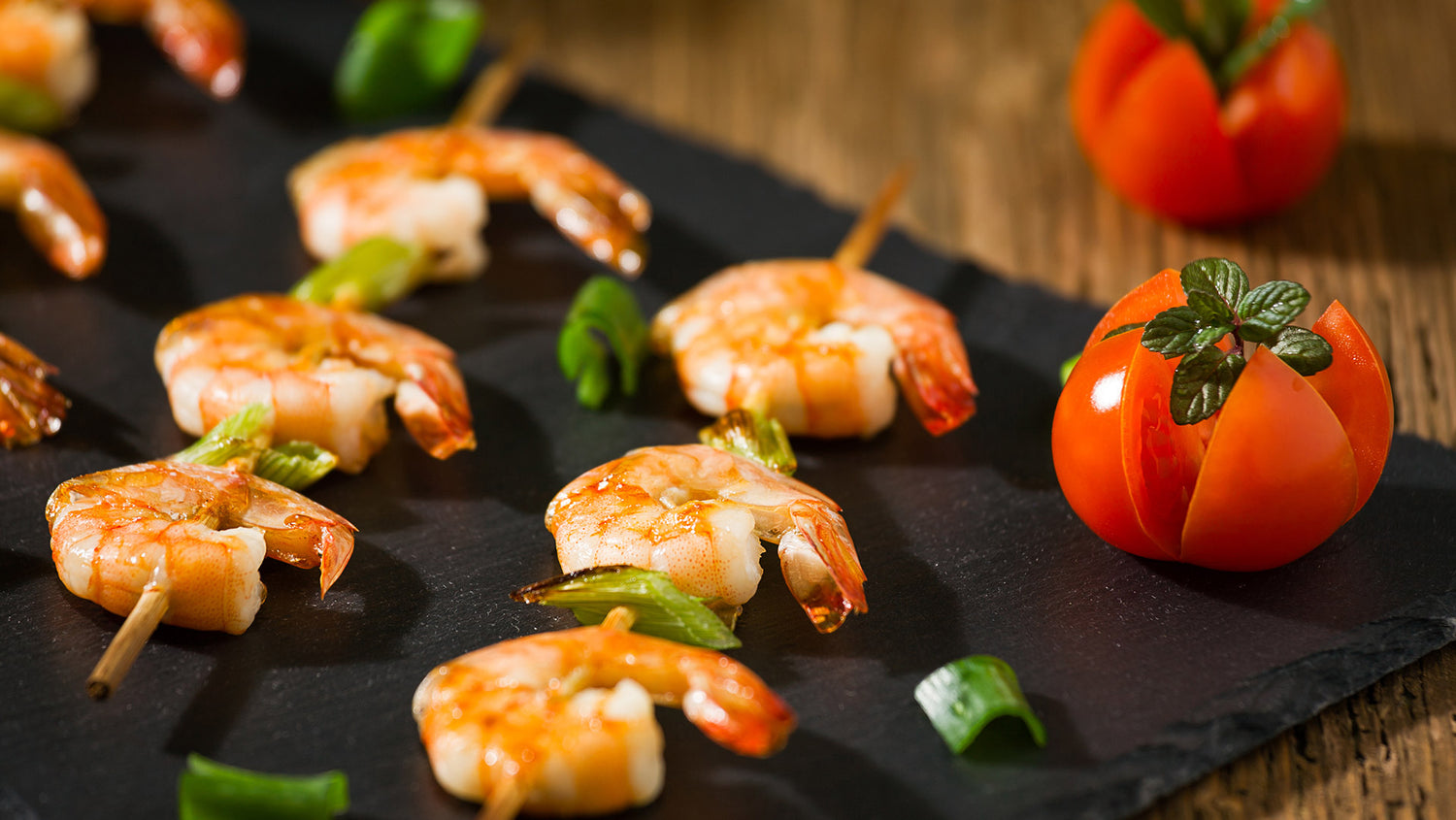 Low-calorie Kung Pao shrimp